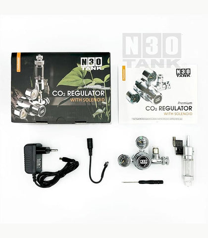 n30 Premium co2 Regulator with Solenoid 1 set thread
